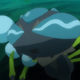 Illustration for article titled Araquanid Drowns Small Pokemon In Its Water Bubble Helmet
